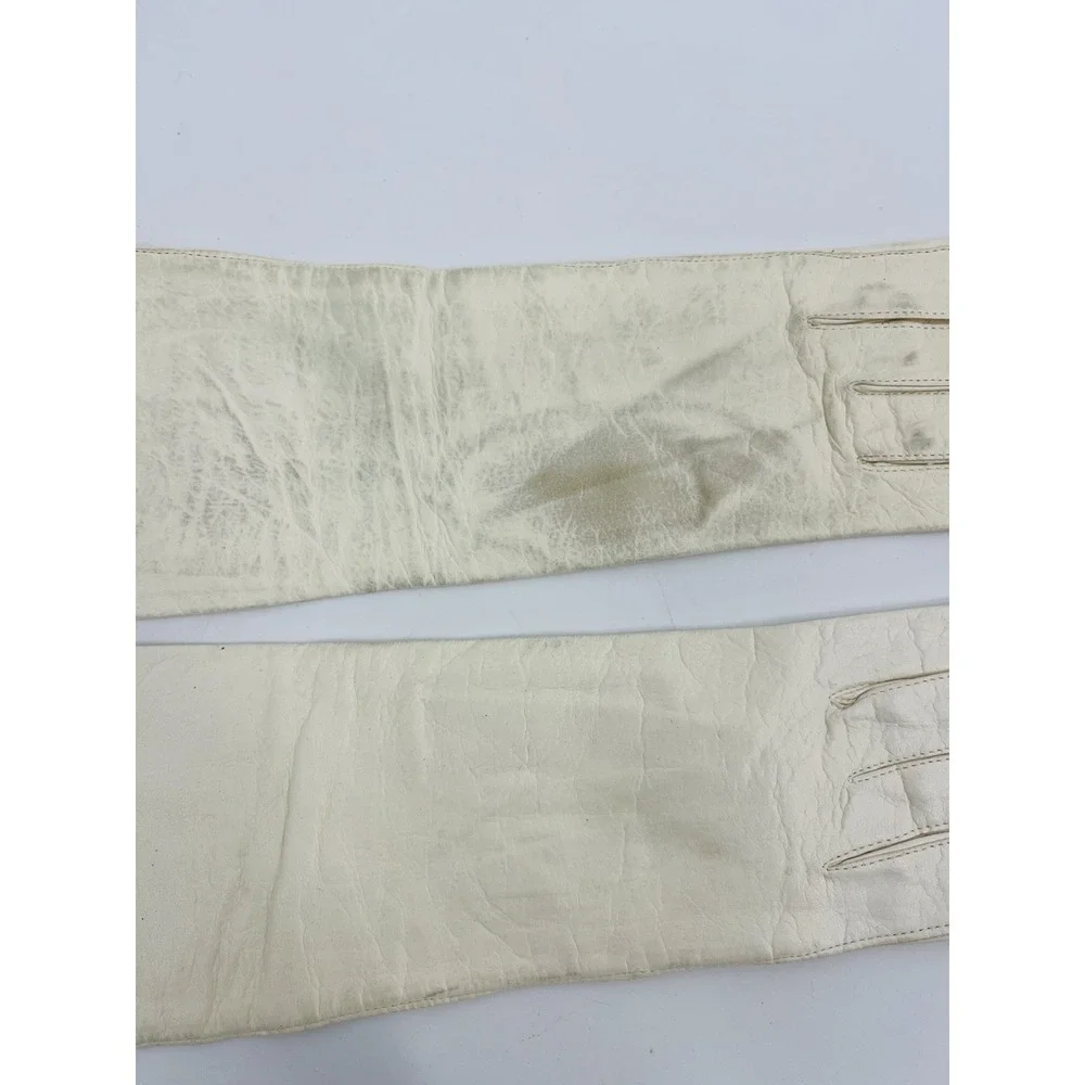 Vintage Grandoe Soapable Leather Gloves Size 6 1/2 Slik Lined